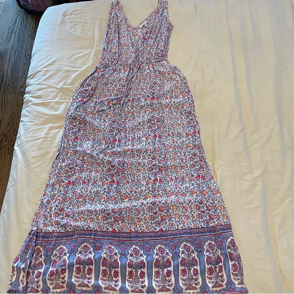 Lucky Brand Floral Sleeveless Maxi Dress Size XS